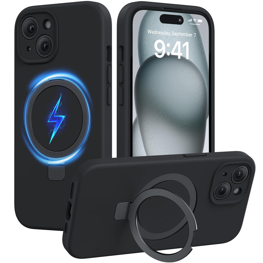 Magnetic for iPhone 17 Pro Max Case, Compatible with MagSafe, Integrated Silicone Camera Control Cover, 3.0mm Thicken Shockproof Drop Protection Phone Case for 17 ProMax, Orange