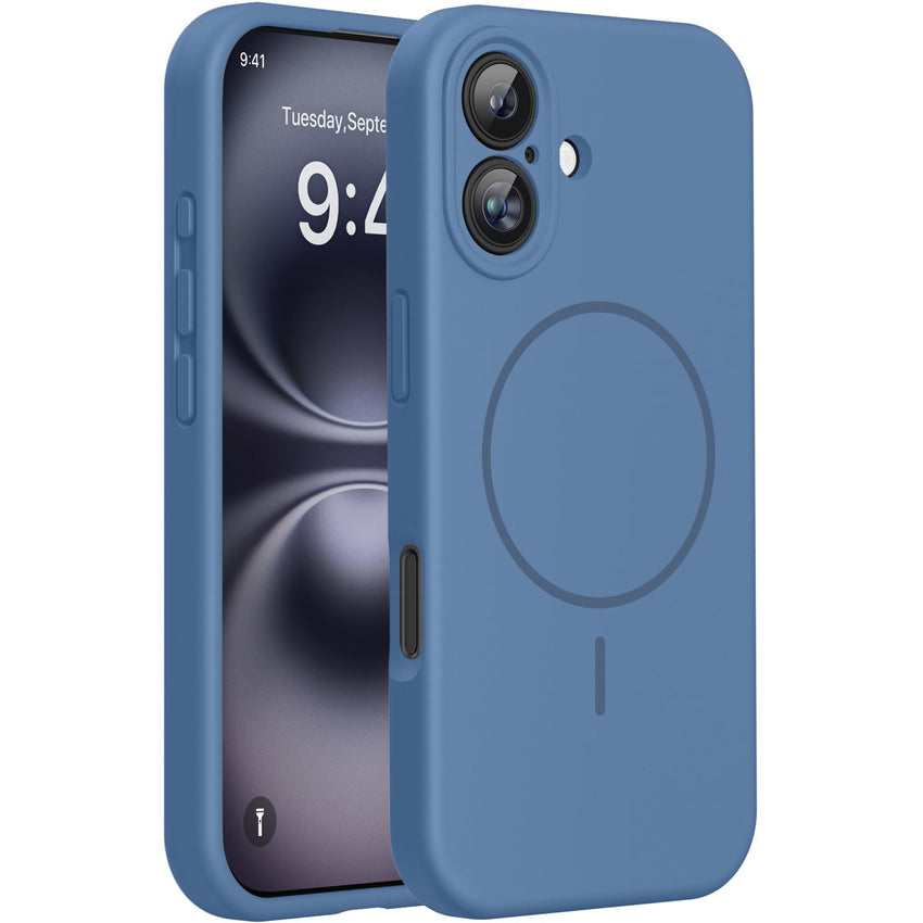 Magnetic for iPhone 17 Pro Max Case, Compatible with MagSafe, Integrated Silicone Camera Control Cover, 3.0mm Thicken Shockproof Drop Protection Phone Case for 17 ProMax, Orange