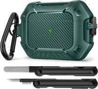 AirPods Case with Lock & Keychain & Cleaner Kit