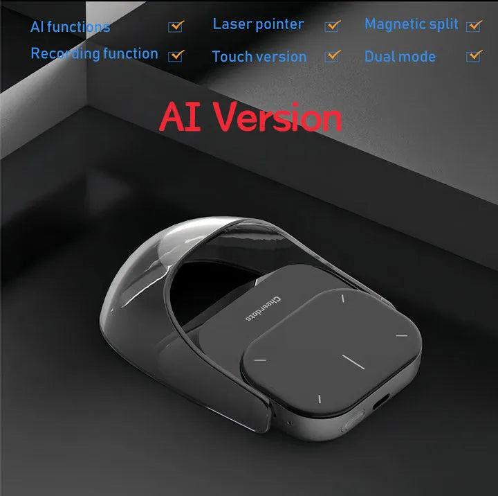Cheerdots 2 Detachable Air Mouse Wireless Touchpad All-in-one Pocket AI Recording ChatGPT Enabled Mouse Customized Gaming Mouse