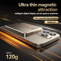 Ultra Wireless Magnetic Power Bank Travel Portable Fast Charging Capacity Digital External Battery For Magsafe IPhone CCC