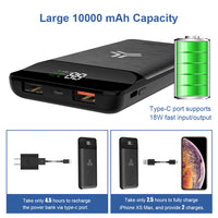 10000mAh PD wireless power bank